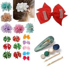 Haarschleife 50 mm Ripsband  Haarklammern Spangen Farwahl  Hairclip