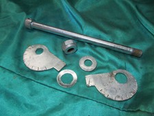 Kreidler Florett K54 Hinterachse Eiertank mit Mutter und Radeinstellern 