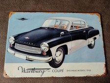 Blechschild Wartburg Coupe von