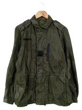 G-STAR RAW Jeansjacke Damen 38/M Grün Camouflage Casual Overshirt