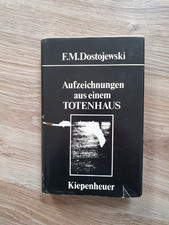 Dostojewski Aufzeichnungen aus einem Totenhaus Weimar 1980