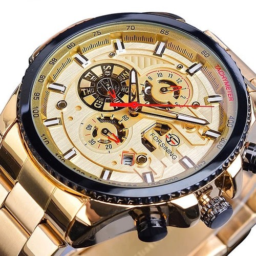 Luxus herren edelstahl uhr - luxus,