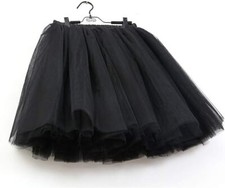 Damen Tüllrock Knielang 6