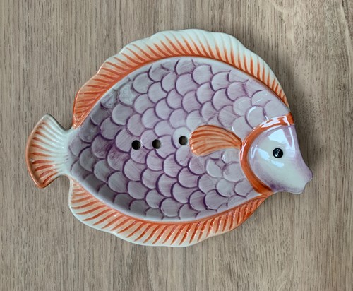 Seifenablage fisch porzellan - fisch,,