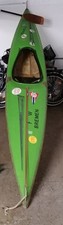 Paddelboot Kajak Lettmann, grün, stark gebraucht, einsatzfähig