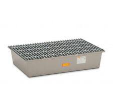 GFK Auffangwanne Gefahrstoffwanne Fasswanne mit GFK Gitterrost Modell 220 2