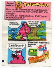 Original Kaugummibild - Bazooka Joe + Schleck - Mamba STORK - 13 -