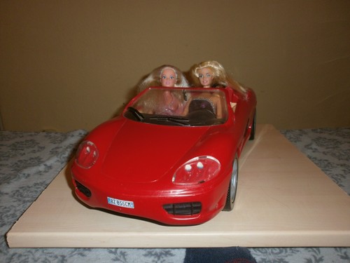 Barbie ferrari auto red - barbie, mit