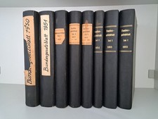 Bundesgesetzblatt 1950 bis 1955, komplett gebunden in 8 Bänden