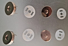 2 x Magnet Verschluss rund 19mm für Tasche Rucksack LARP / Kleidung / Basteln