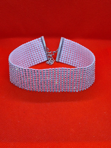 Strassband collier zirkonia - strassband,