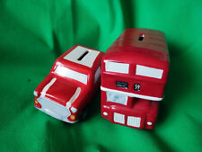 Spardosen, London Bus +Mini cooper