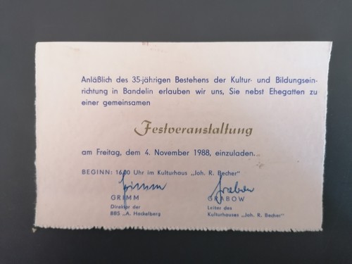 Ddr einladung - ddr,
