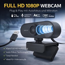 Full HD 1080p Webcam mit