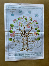 Stickanleitung, farbig, für Kreuzstich, Familien-Stammbaum, gebraucht