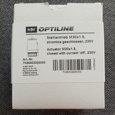Oventrop Stellantrieb M30x1,5 stromlos geschlossen Aktor  2,5 W  230V Neu