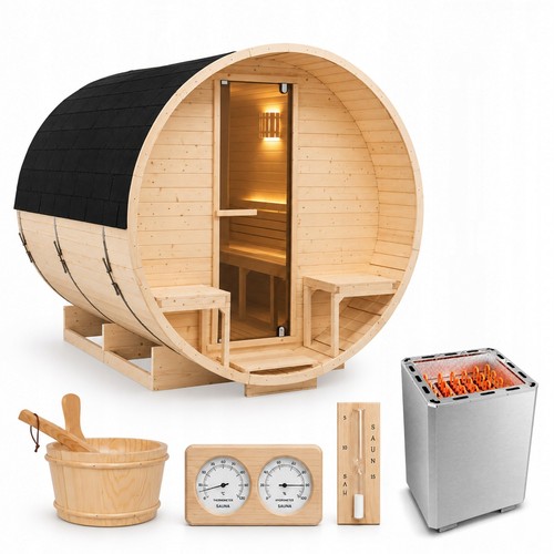 Gartensauna fasssauna 220x240 - gartensauna,