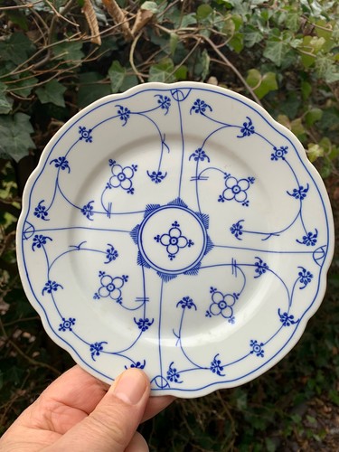 Antike teller indisch blau - antike,