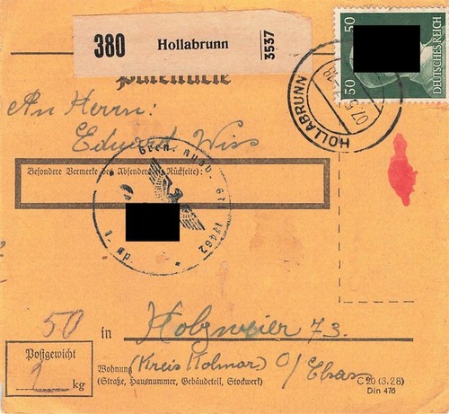 161180 paketkarte - dr,