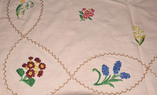 Alte Deckchen handbestickt