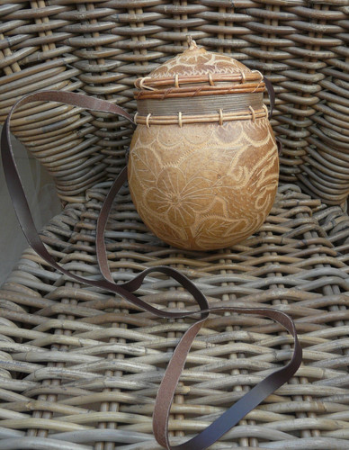 Vintage boho hippi kalebasse - vintage,
