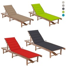 Garten-Sonnenliege mit Auflage