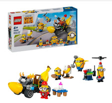 LEGO Despicable Me 75580 Minions und das Bananen Auto Bausatz, Mehrfarbig