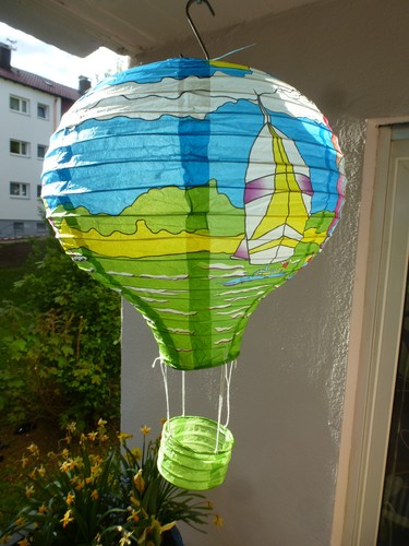 Deko heißluftballon lampion - deko, heißluftballon,
