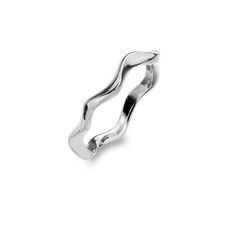 Massiver Silber Welligkeit