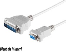Modem Kabel Computer 25pol Sub-D-Stecker auf 9pol-Sub-D-Buche (Marke Thomson)