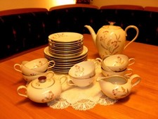 2 Gedecke Teeservice Porzellan