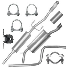 set Auspuffanlage Auspuff für Peugeot 207 1.4 1.6 Schrägheck Kombi CC