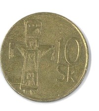 10 Kronen Münze  - Slowakei