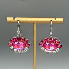 Funkelnde Ohrringe mit SWAROVSKI® Oval Fancy Stones 4120 &41208 Geschenk Neu