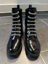 Stiefel Schwarz Glänzend Lack