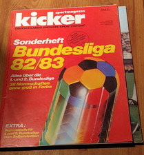 Kicker Sonderheft Bundesliga 1982/1983 / mit Stecktabelle/2 Vereine fehlen