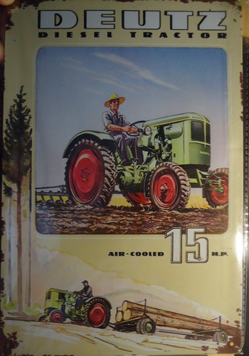 Deutz diesel traktor retro - deutz,