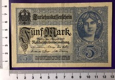 Darlehnskasse 5 Mark 1.8.1917