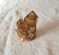 Kundalini Citrin, A-Qualität, Rohstein, Kristallgruppe