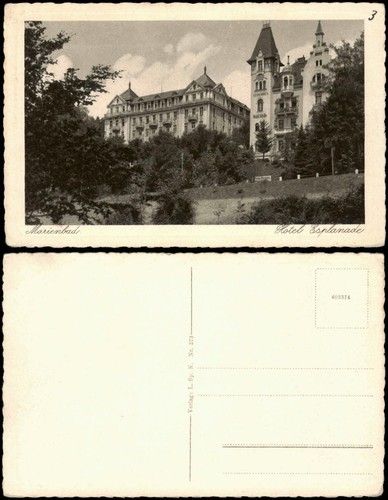 Postcard marienbad mariánské - postcard,