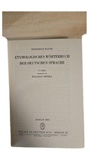 Kluge Etymologisches Wörterbuch Deutsche Sprache Mitzka 19. Aufl. 1963
