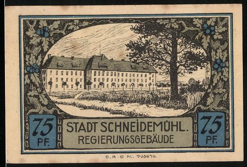 Notgeld schneidemühl pf - schneidemühl,,