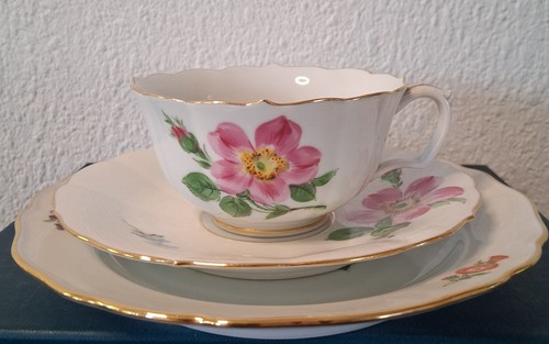 Meissen kaffeeset rose bunte - kaffeeset,