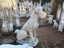 Steinfigur Dogge, H.114 cm