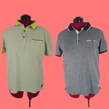 Pierre Cardin Poloshirt L Modern Fit Premium Cotton Polo *Set 2 Stück* Grau Gelb