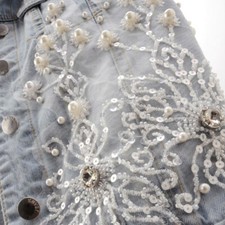 Damen Perlen Blumenmuster