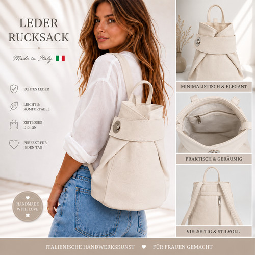 Lederrucksack echtleder - lederrucksack,