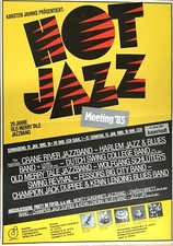 HOT JAZZ 1985 HAMBURG - orig. Concert Poster  -  Konzert Plakat - DIN A1