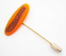 S916) Ovomaltine Schokolade Aufstrich Lebensmittel Vintage Werbung Krawatte Anstecknadel Anstecker