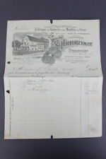 Möbelfabrik Ch.Hackenschmidt, Strasbourg,Rechnung 1905